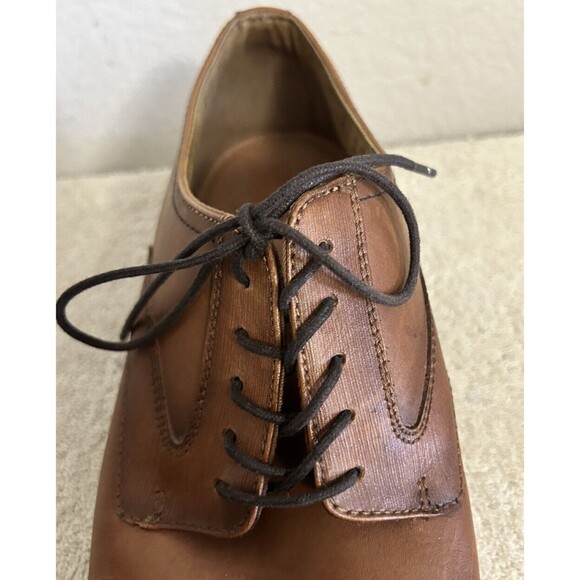 ALDO Men\'s Size 10.5 Brown square Toe Oxford Dress Lace Up Shoes
